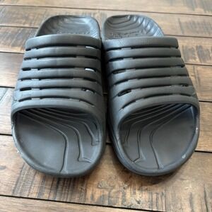 Hoka One One Ora Recovery Slide Black Slip On Sandal Women Size 11/ Men Size 9